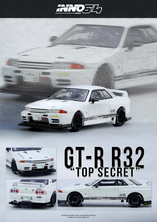 Inno64 1:64 Nissan TOP SECRET VR32 GT-R White IN64-VR32TS-WHITE