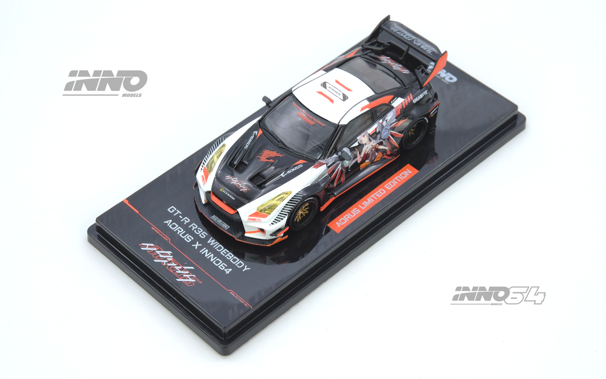 Inno64 1:64 GT-R R35 WIDEBODY AORUS X INNO64 Limited Edition IN64-R35LB-AORUS