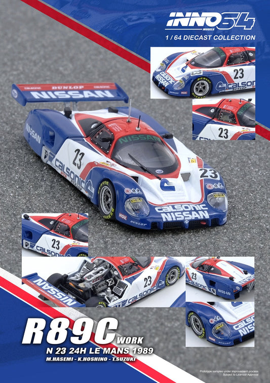 Inno64 1:64 R89C LE MANS 1989 No23   Masahiro Hasemi / Kazuyoshi Hoshino / Toshio Suzuki IN64-R89C-89LM23