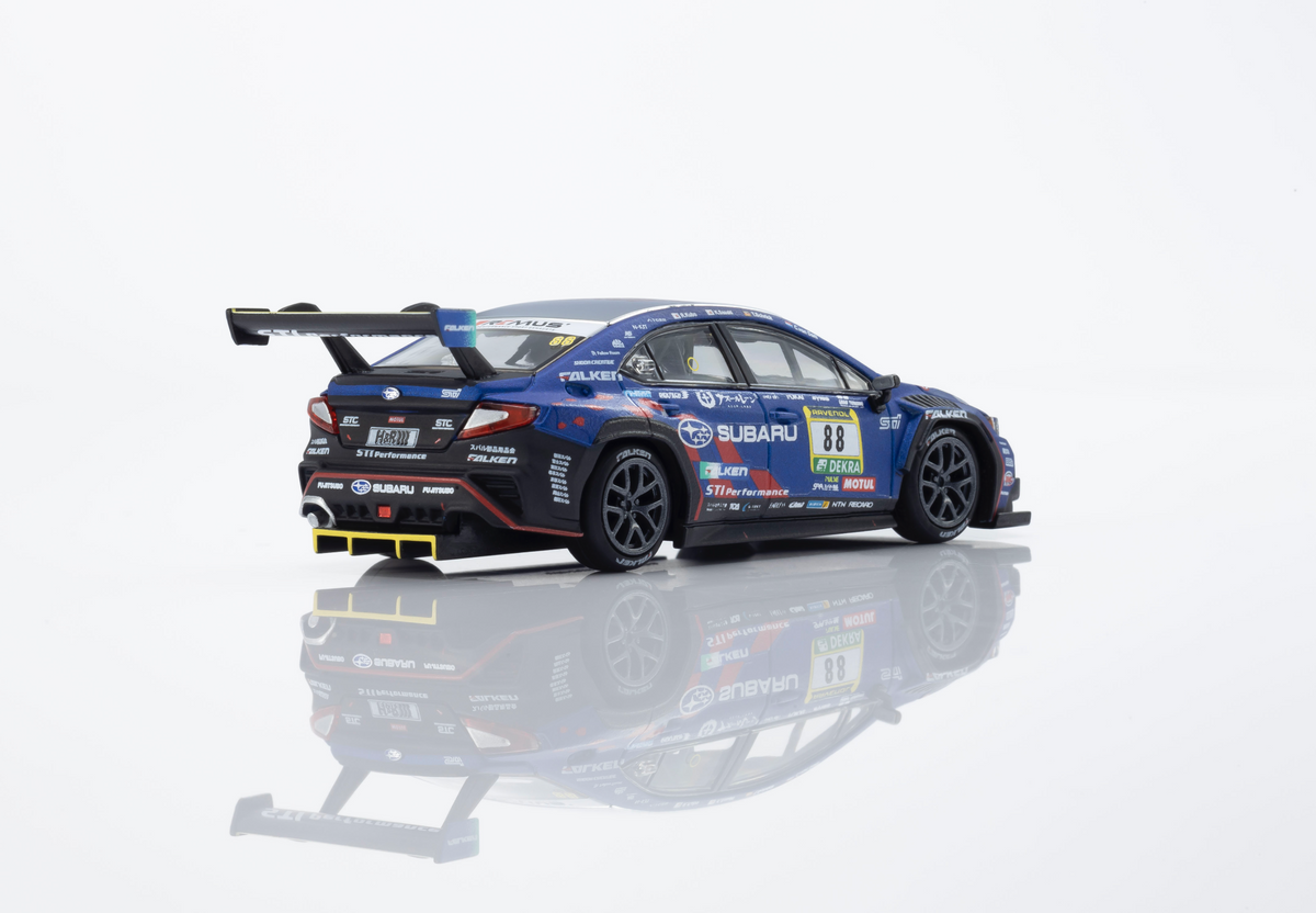 [Preorder] Kyosho 1:64 Minicar Book Edition Subaru WRX NBR2024 with MOTN LED Base Compatible – Blue (2 Versions) 07129N24E/07129N24C