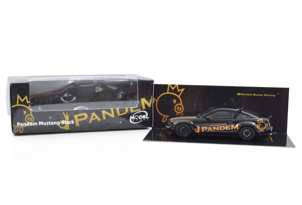 Model Model 1:64 Pandem Mustang Black MM64-PM-002