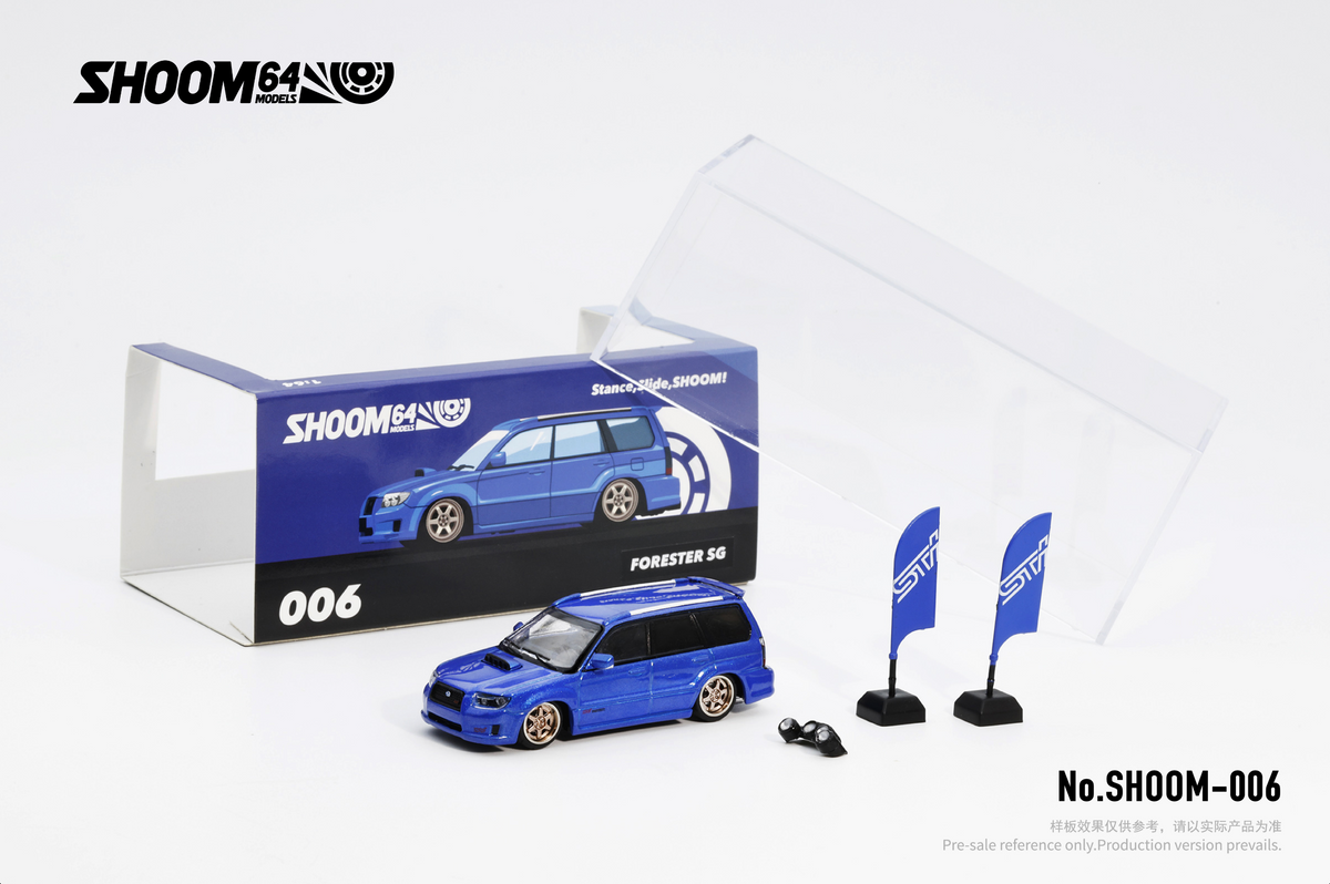 SHOOM64 1:64 Subaru Forester STi (SG) 2005 (3 Colours) SHOOM-093-006/ SHOOM-093-008/ SHOOM-093-009