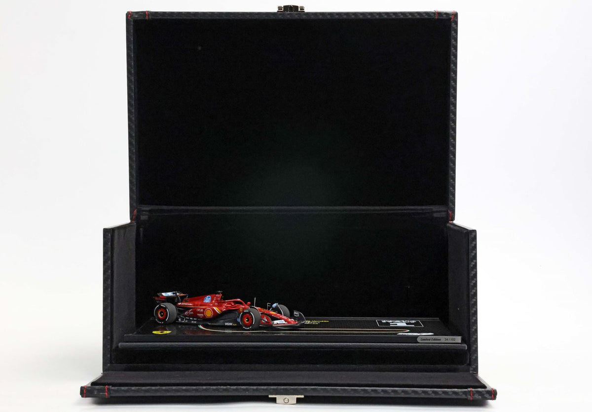 [Preorder] BBR Models 1:43 Ferrari SF24 Monza GP 2024 - Leclerc Winner Special carbon box BBRC307ACOF