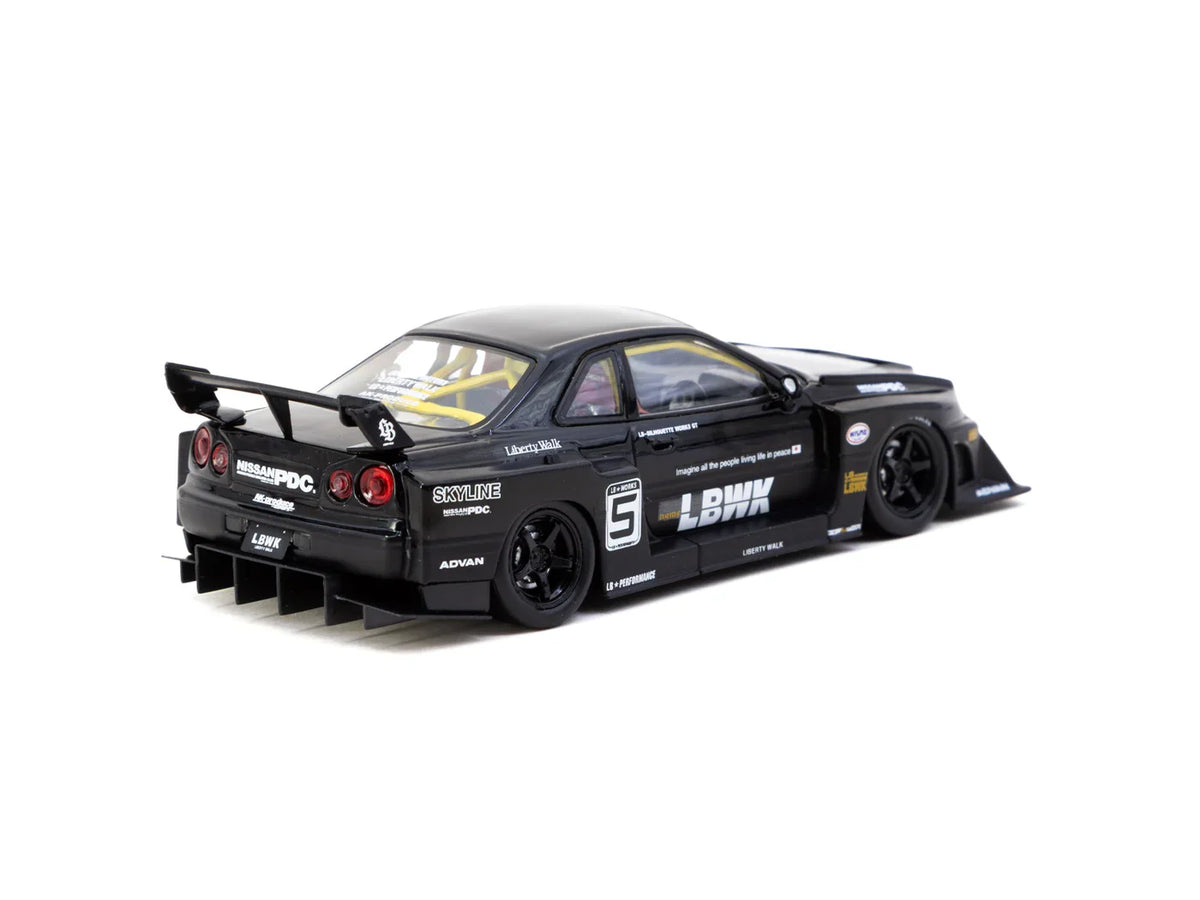Tarmac Works 1:43 Nissan GT LB-ER34 Super Silhouette SKYLINE Black T43-021-BK