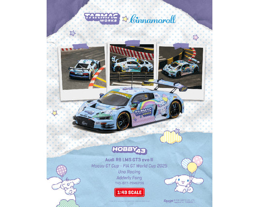 [Preorder] Tarmac Works 1:43 Audi R8 LMS GT3 evo II Macau GT Cup – FIA GT World Cup 2025 Uno Racing Adderly Fong T43-027-25MGP36