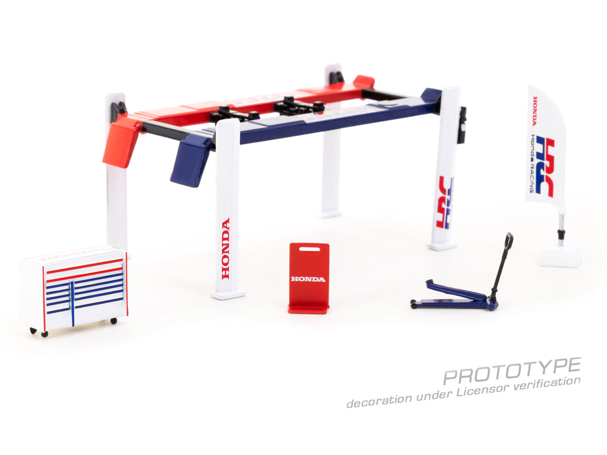 Tarmac Works 1:64 Garage tools set Honda Racing T64A-TL001-HRC