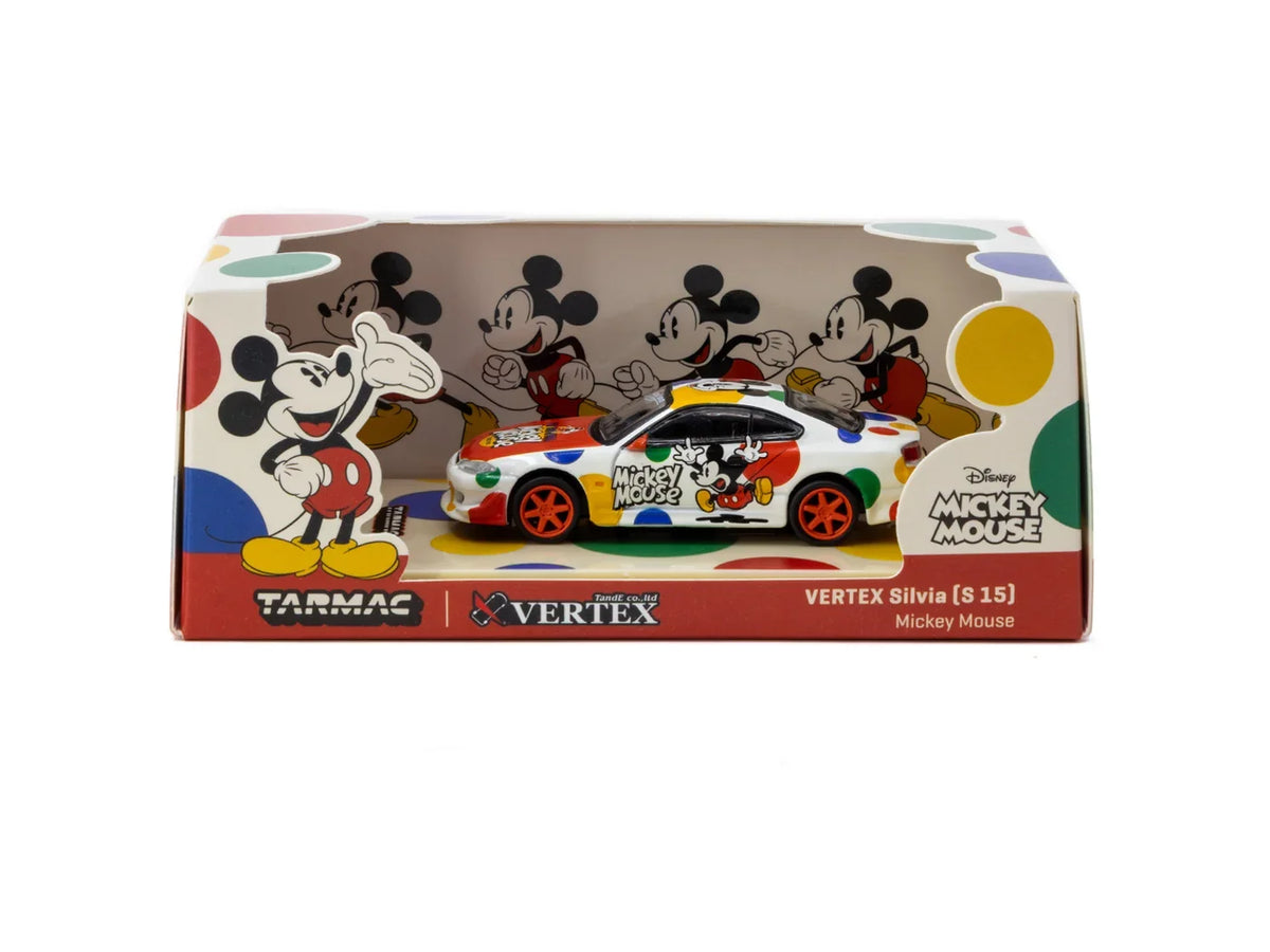 Tarmac Works 1:64 VERTEX Nissan Silvia (S15) Mickey Mouse T64G-023-MK
