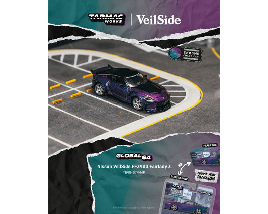 [Preorder] Tarmac Works 1:64 Nissan VeilSide FFZ400 Fairlady Z – Chameleon purple T64G-074-MP-B