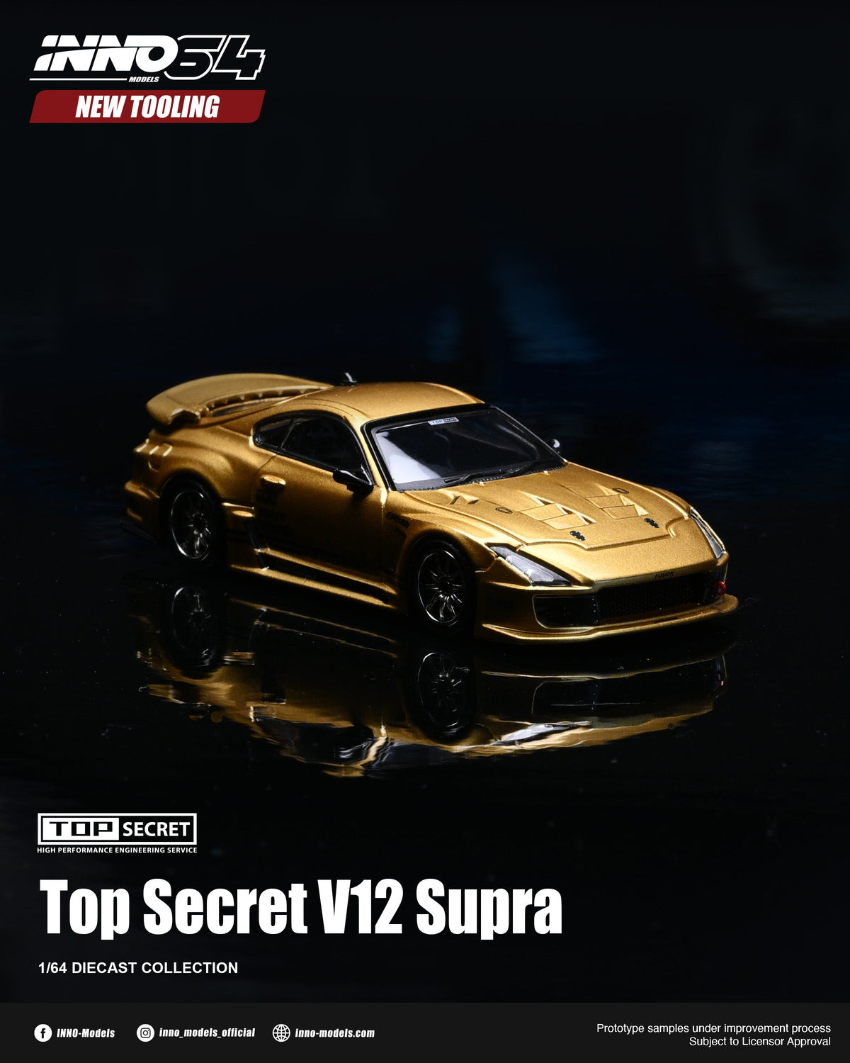 [Preorder] Inno64 1:64 TOP SECRET V12 SUPRA IN64-A80TSV12-01