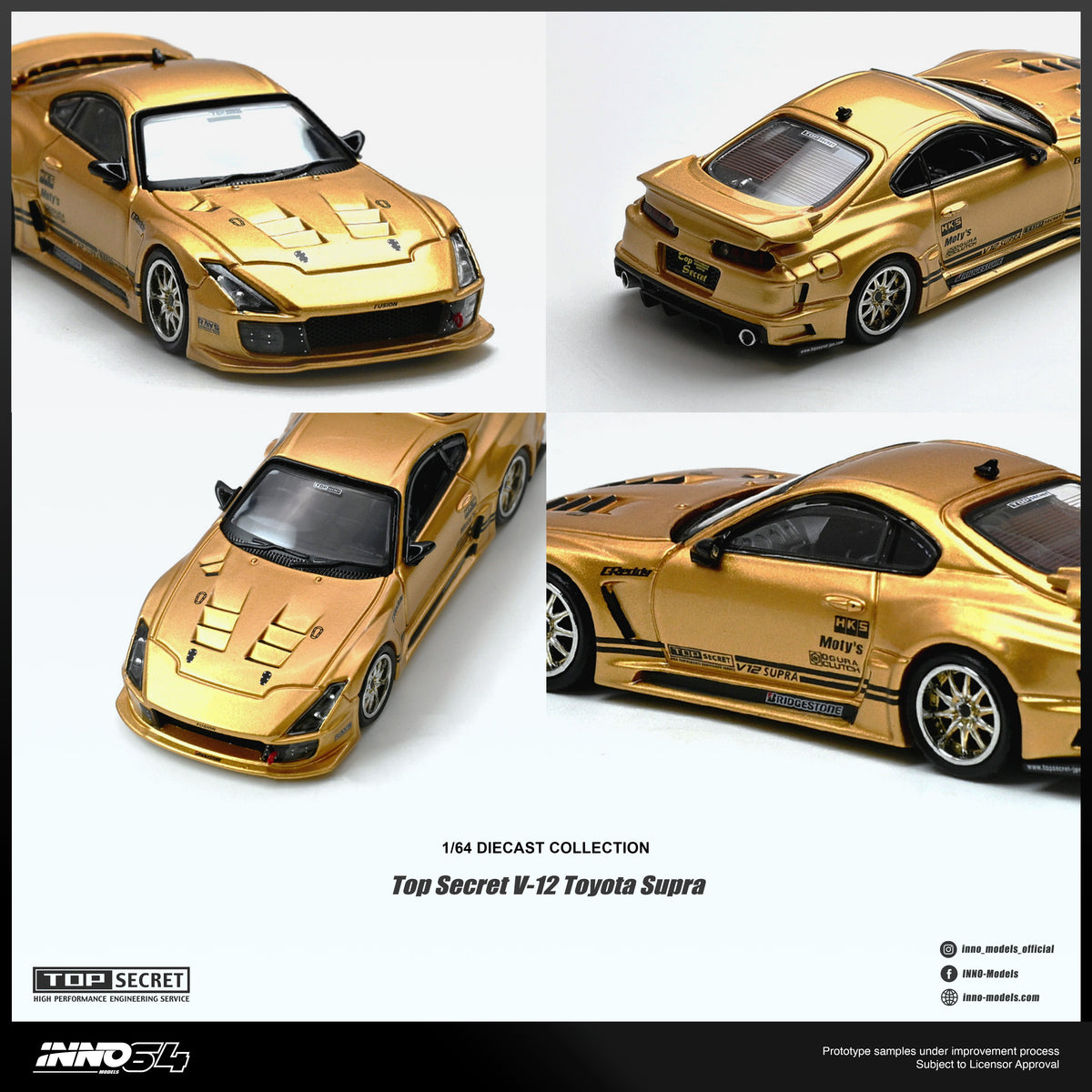[Preorder] Inno64 1:64 TOP SECRET V12 SUPRA IN64-A80TSV12-01