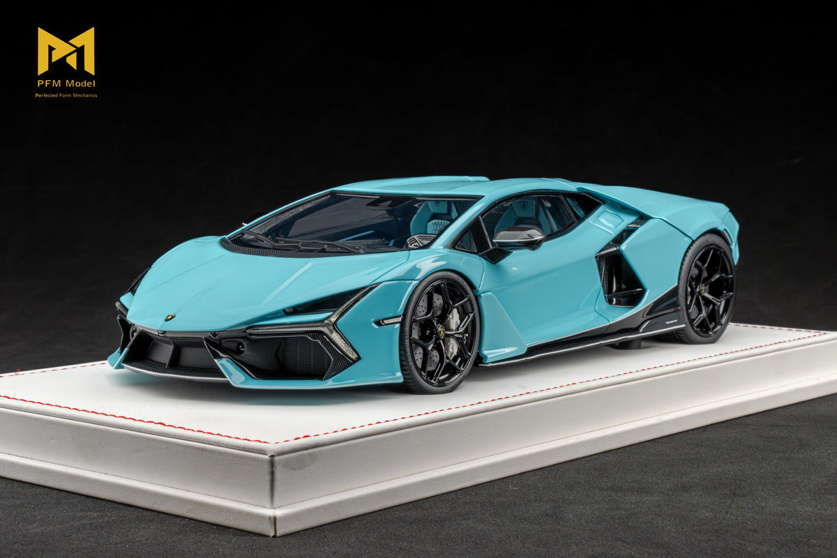 PFM Perfected Form Mechanics 1:18 Lamborghini Revuelto Tiffany Blue