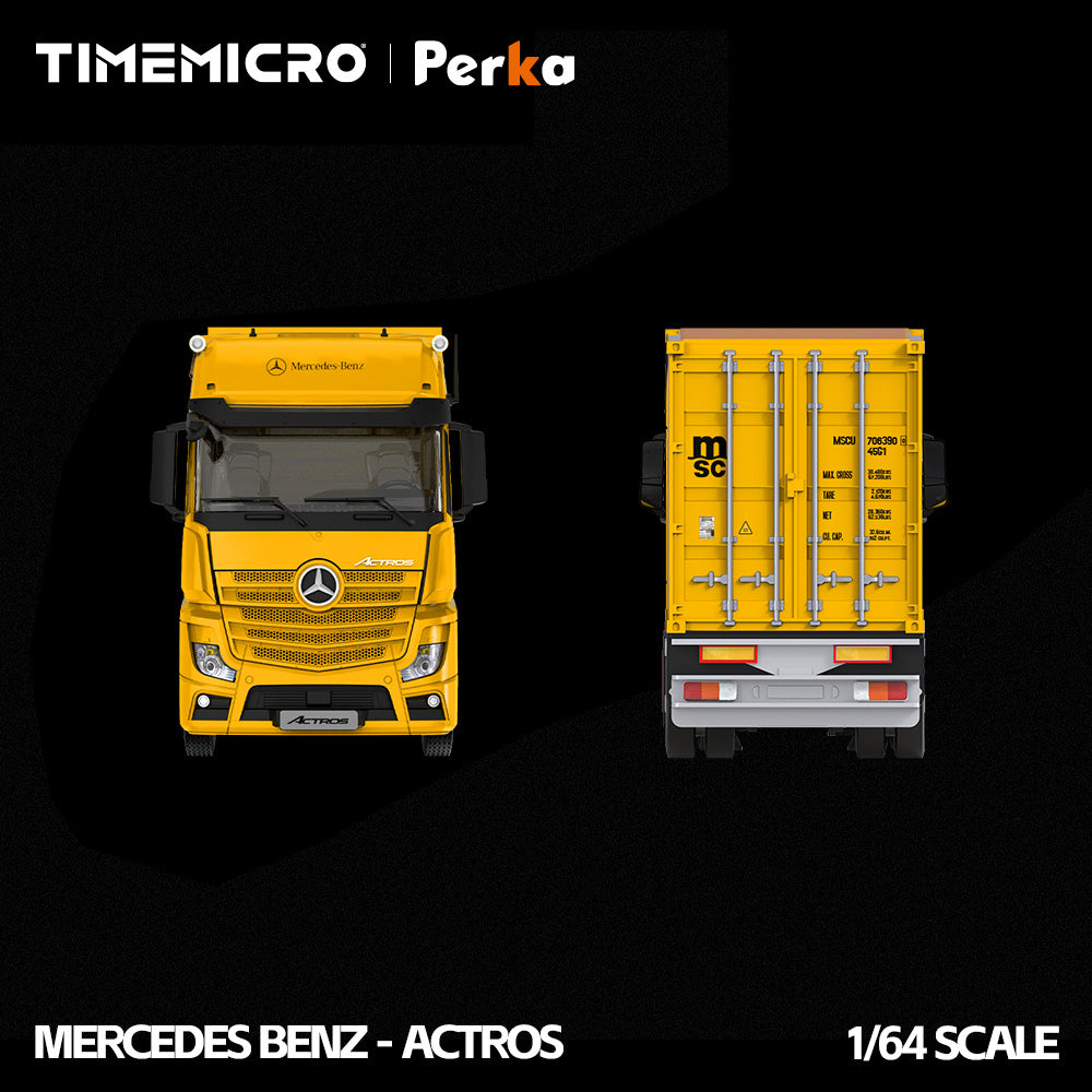 TimeMicro X Perka 1:64 Mercedes Actros container truck (3 Colours)