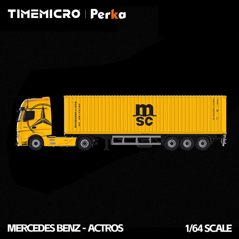 TimeMicro X Perka 1:64 Mercedes Actros container truck (3 Colours)