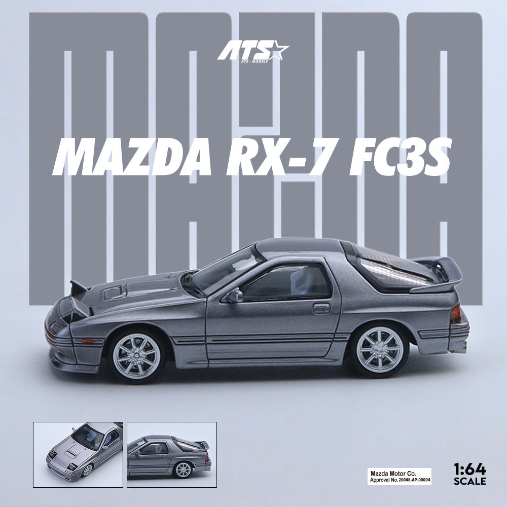 ATS Model 1:64 Mazda RX7 FC3S Silver Grey ATS880203