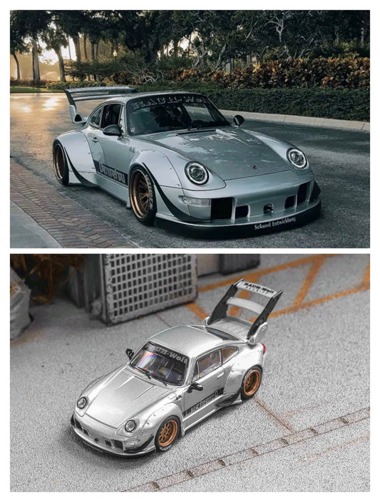 Star Model 1:64 RWB 993 High Wing Black / Silver (2 Variant)