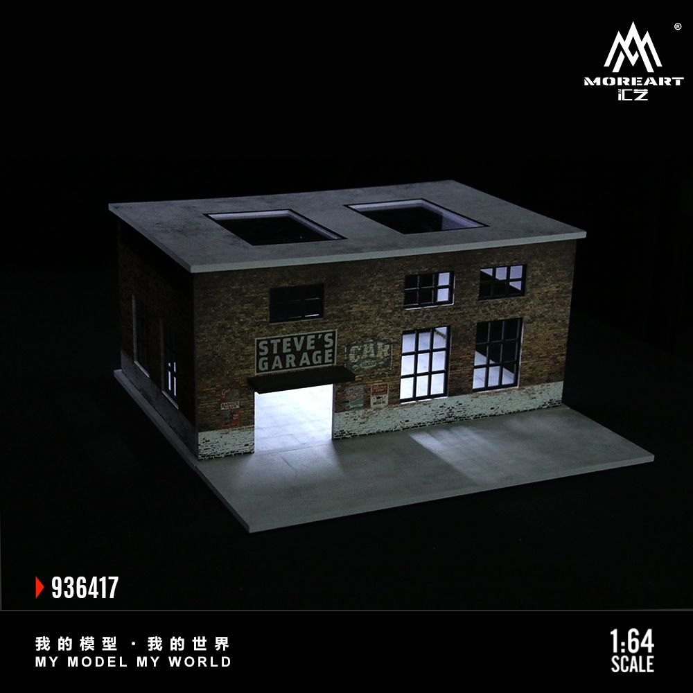 MoreArt 1:64 STEVE'S GARAGE SCENE MO936417