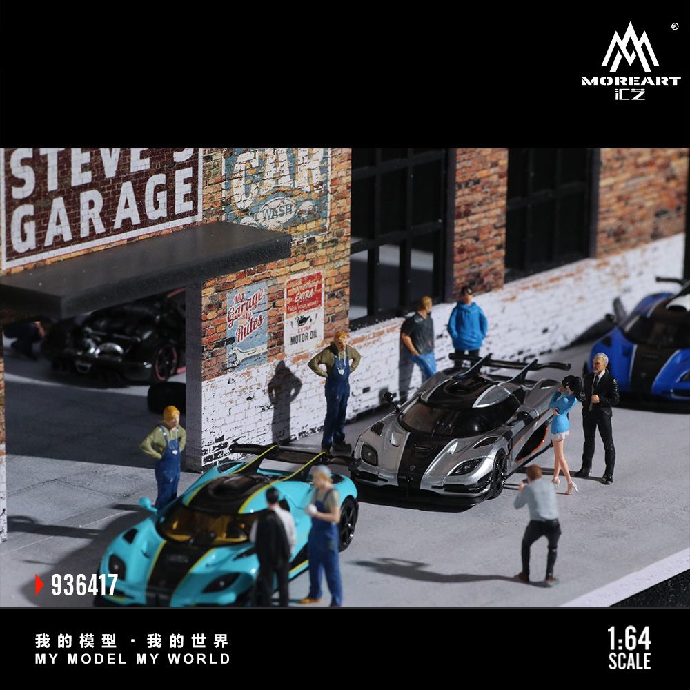 MoreArt 1:64 STEVE'S GARAGE SCENE MO936417