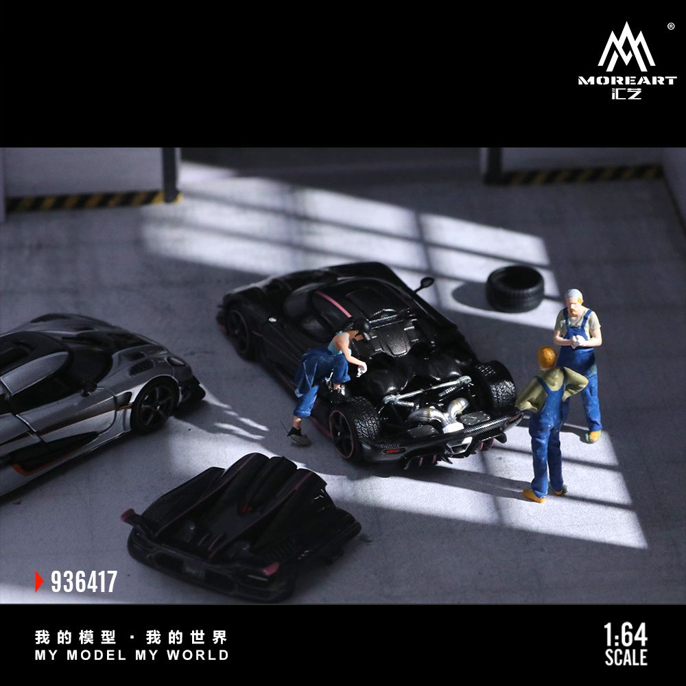 MoreArt 1:64 STEVE'S GARAGE SCENE MO936417