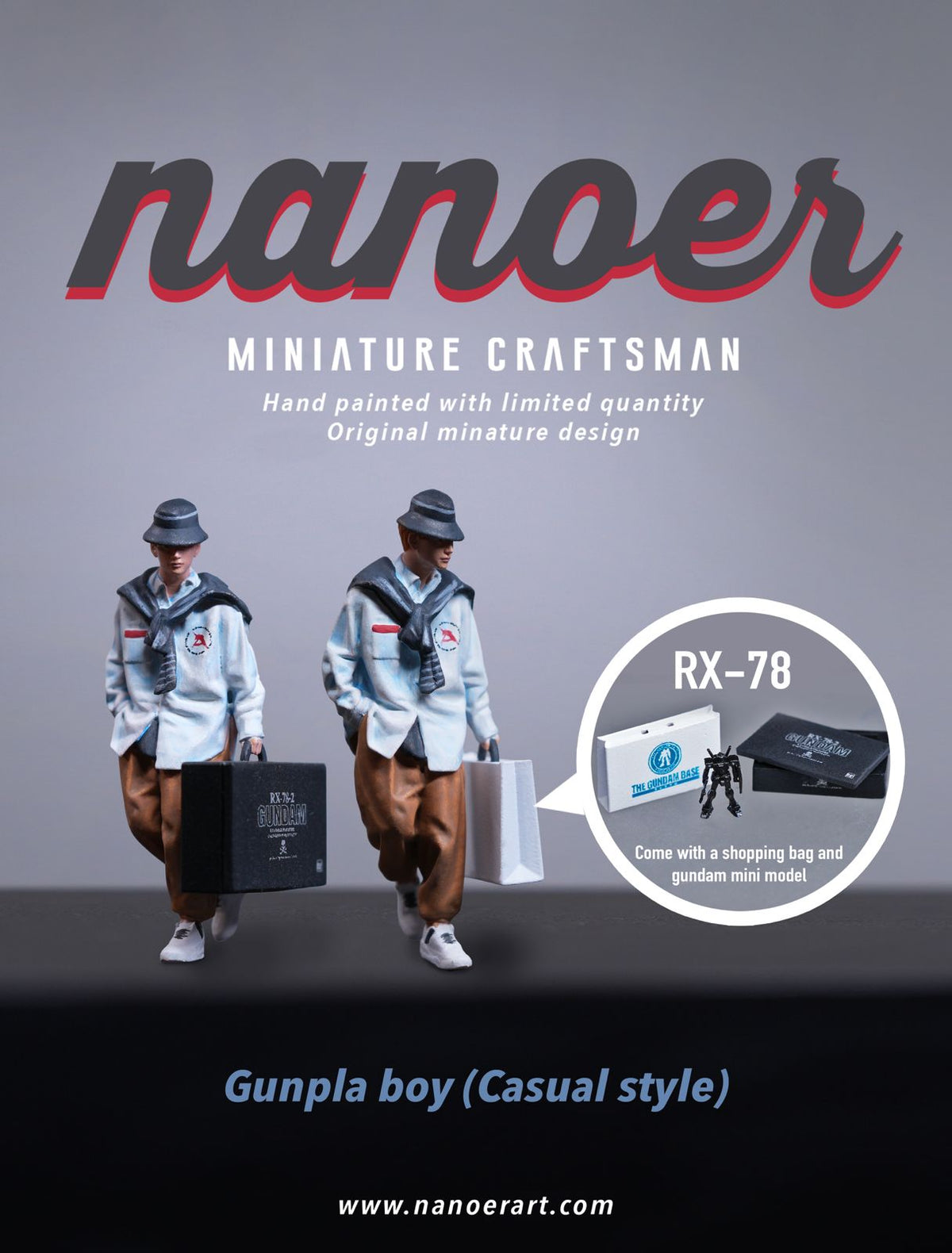 Nanoer 1:64 Gunpla Man (3 Variants)