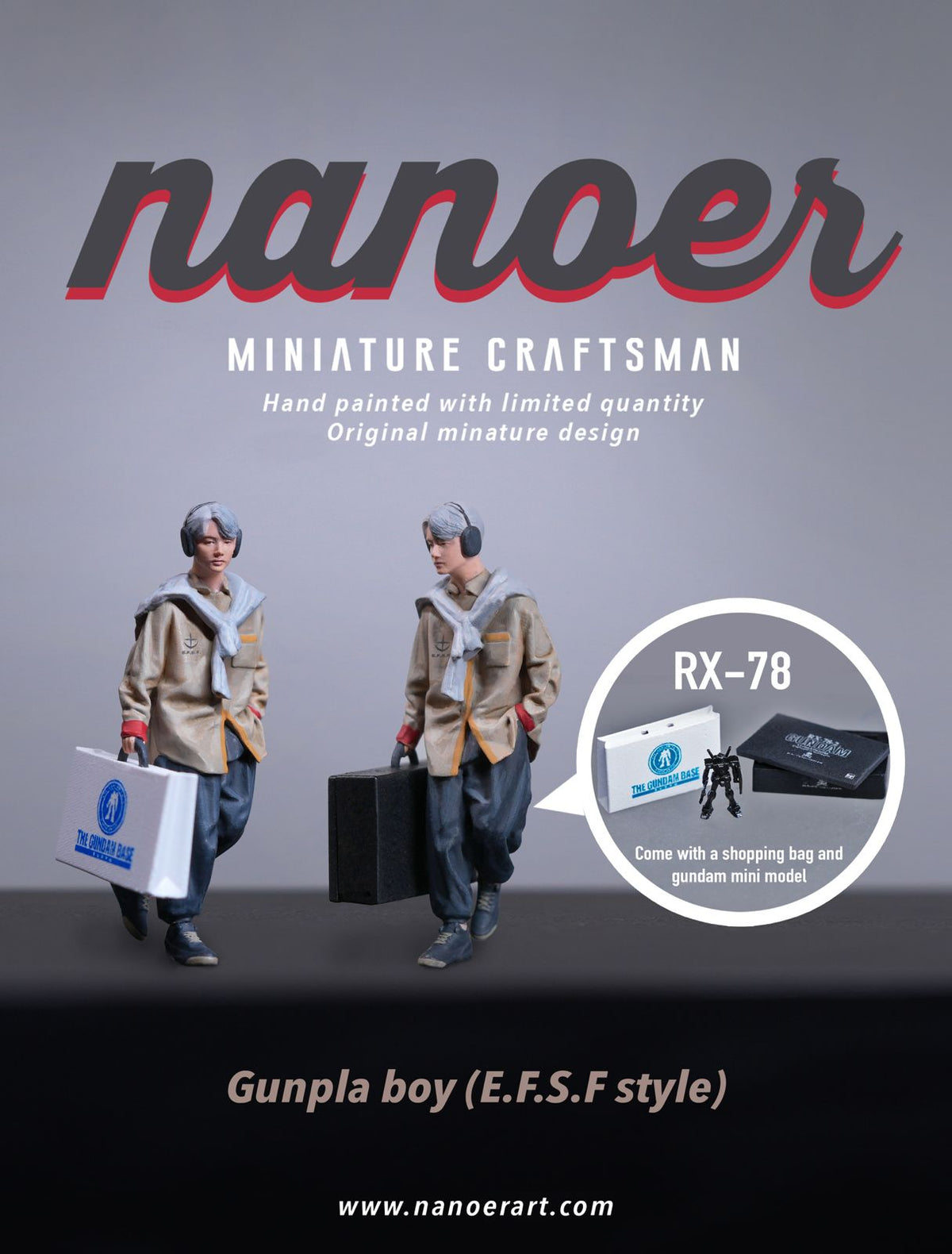 Nanoer 1:64 Gunpla Man (3 Variants)