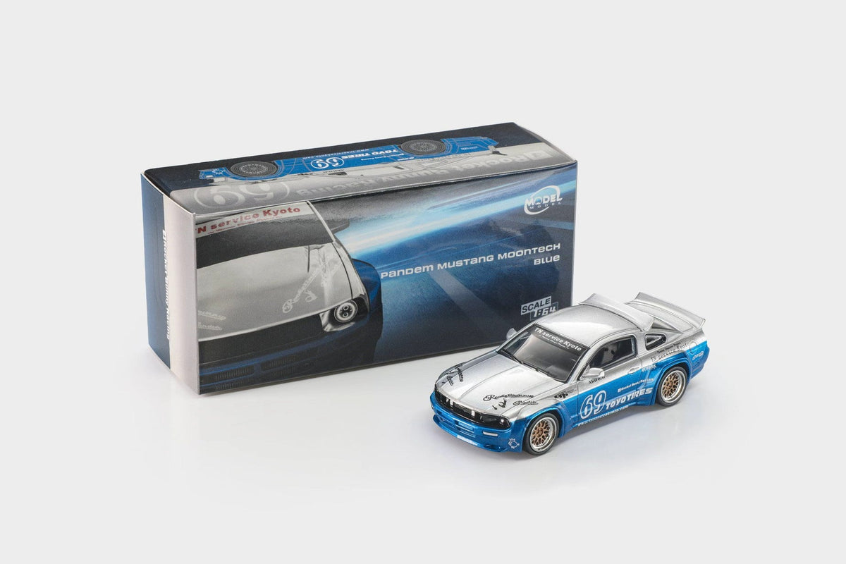 [Preorder] ModelModel 1:64 Pandem Mustang Blue Silver MM64-PM-009