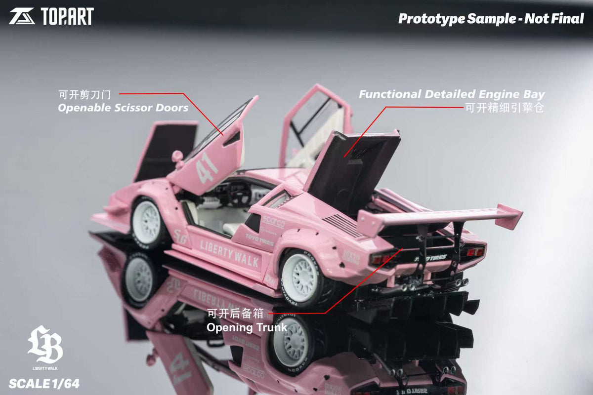 [Preorder] TOPART 1:64 LBWK Lamborghini Countach TAO640012