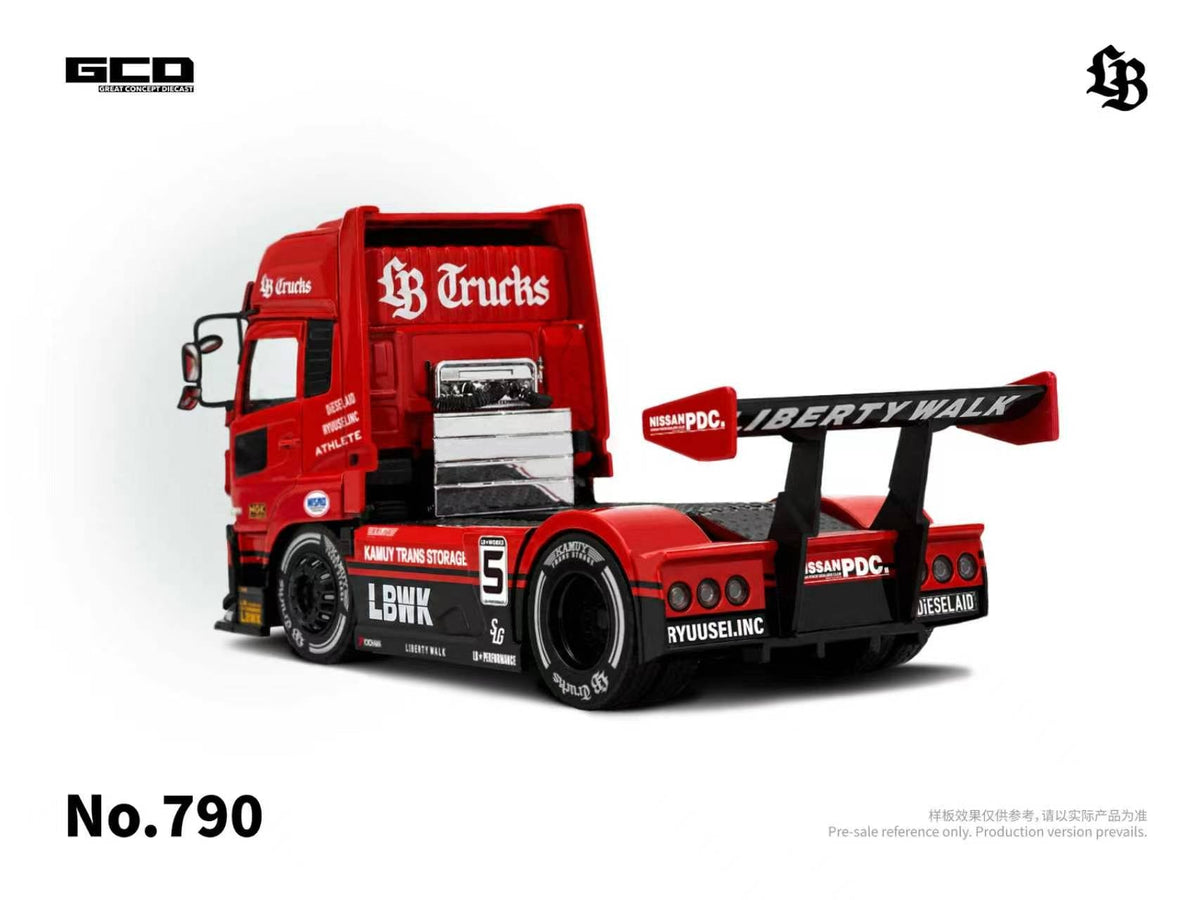 [Preorder] GCD 1:64 UD Quon 2022-Super Silhouettte Red/Black (RHD) KS-099-790