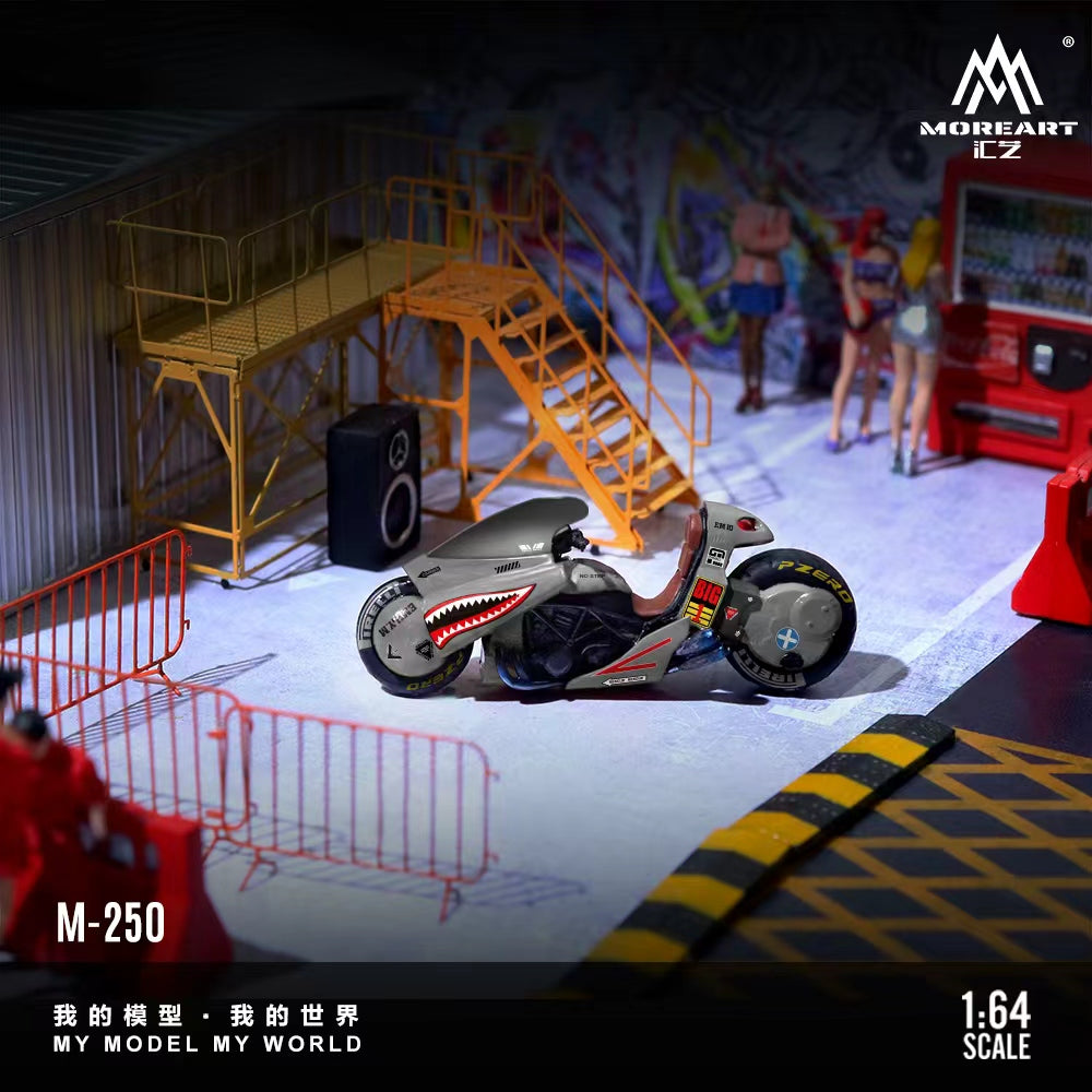 [Preorder] MoreArt 1:64 AKIRA RESIN MOTORCYCLE Shark Mouth Painting Verison MO222250