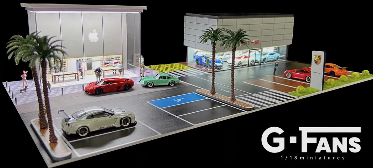 G.Fans 1:64 Diorama Porsche Center Building 710031