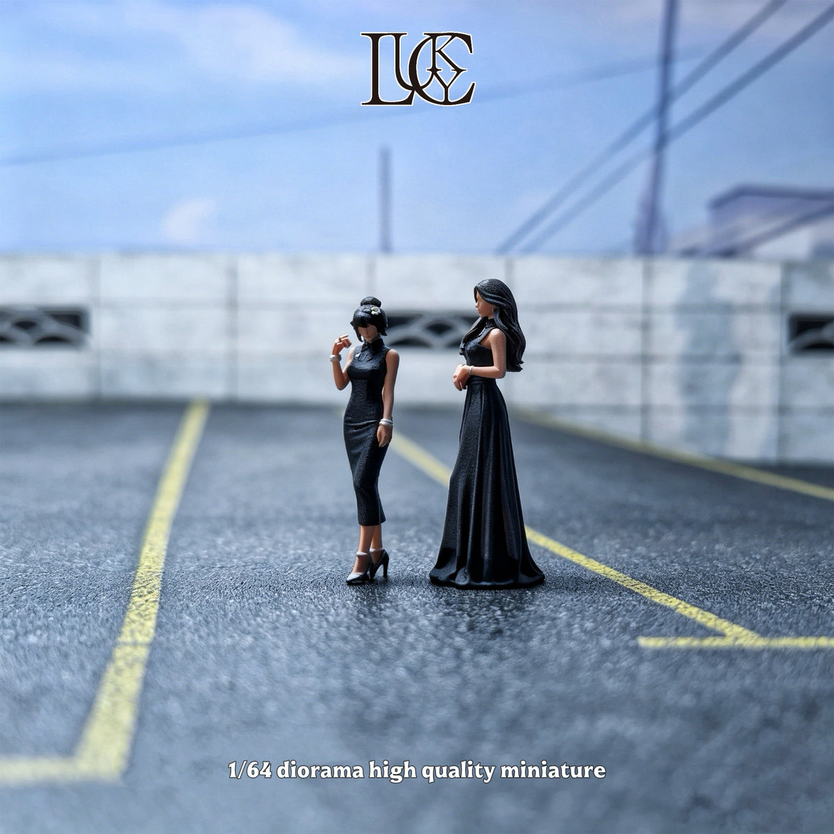 [Preorder] Lucky Studio 1:64 Black Evening Dress Duo LK2026062215