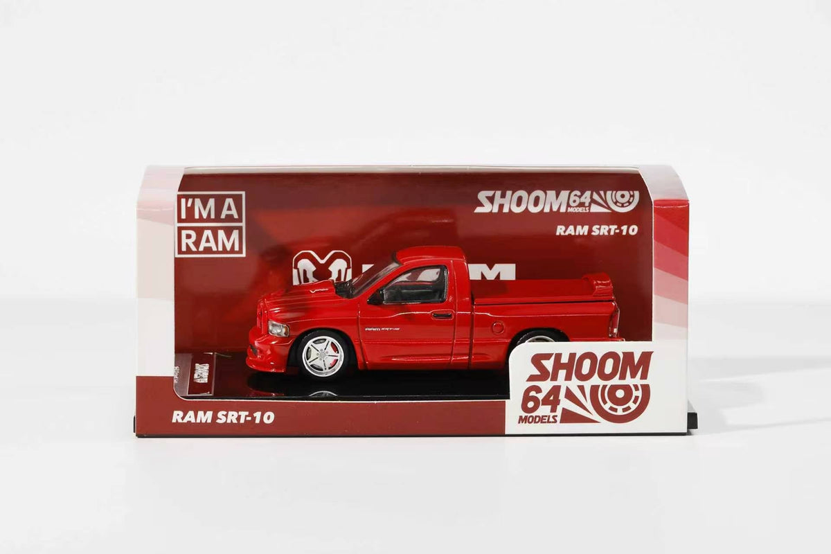 SHOOM64 1:64 Dodge 2003 RAM SRT-10 Red (LHD) SHOOM-103-002