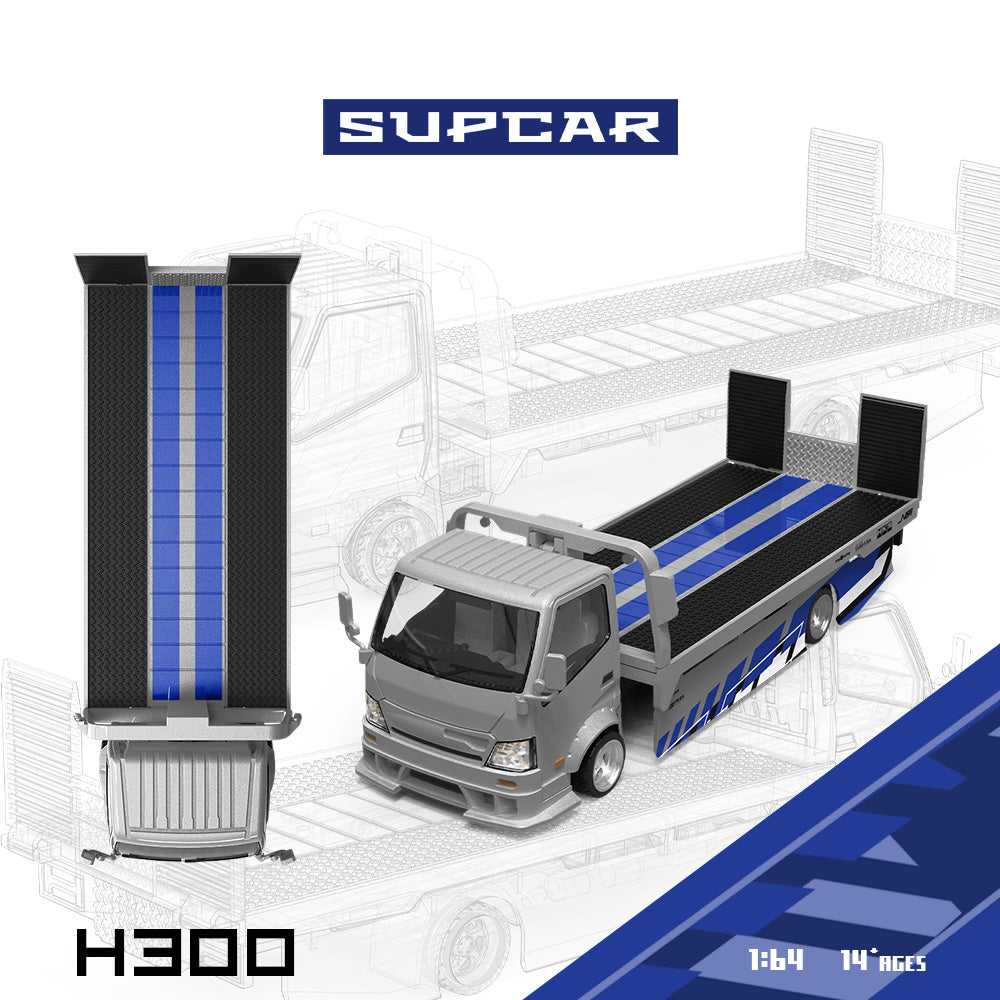 [Preorder] SUPCAR 1:64 H300 Blue&Silver Livery SC647238