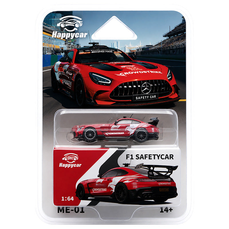 [Preorder] HappyCar 1:64 Mercedes AMG GTBlackSeries F1 SAFETYCAR (2 versions) ME-01