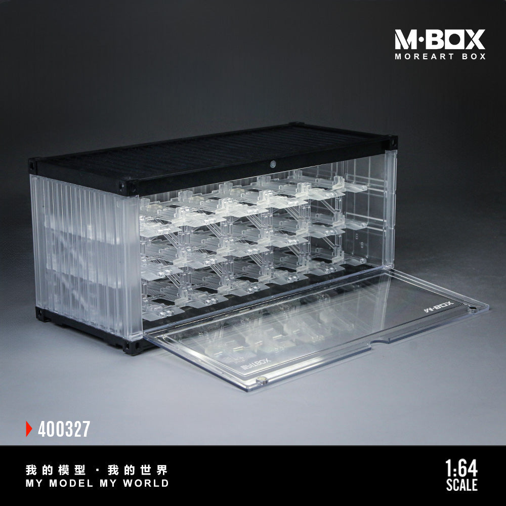 [Preorder] MBOX x PITBOX 1:64 TRANSPARENT THREE-DIMENSIONALPARKING RACK SCENE MB400327