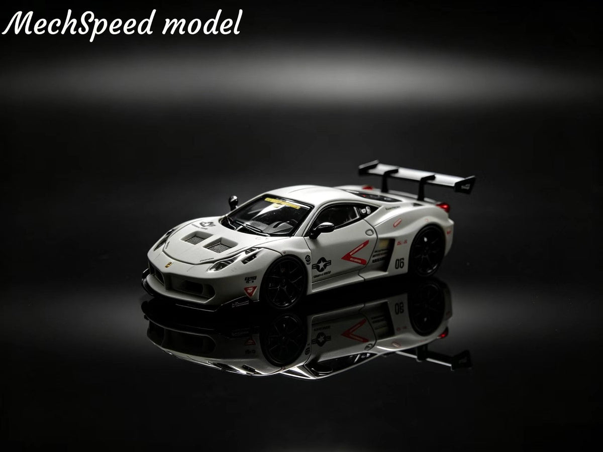[Preorder] MechSpeed 1:64 458 GT Rear Wing Modified Air Force Gray Livery