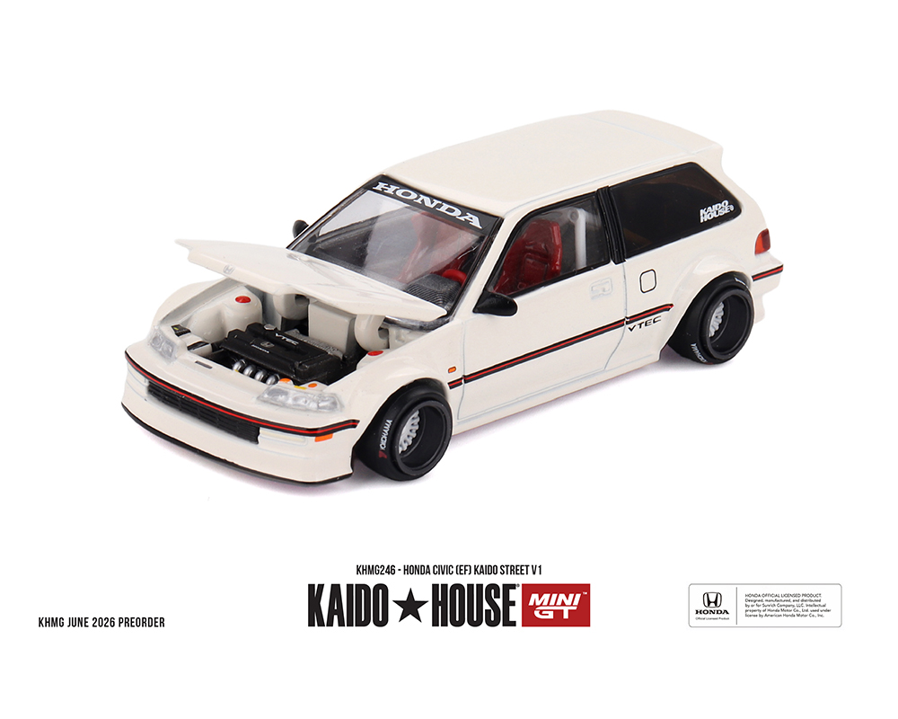 [Preorder] Kaido House x Mini GT 1:64 Honda Civic (EF) Kaido Street V1 – Limited Edition KHMG246