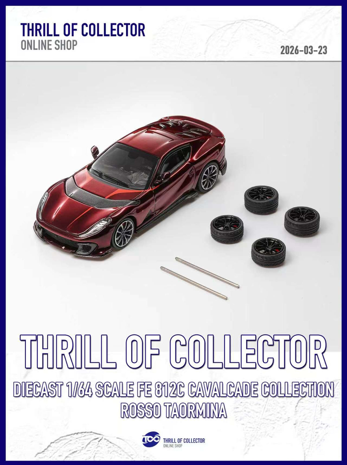 TOC 1:64 Ferrari 812C 3.0 CAVALCADE COLLECTION (4 Colours)
