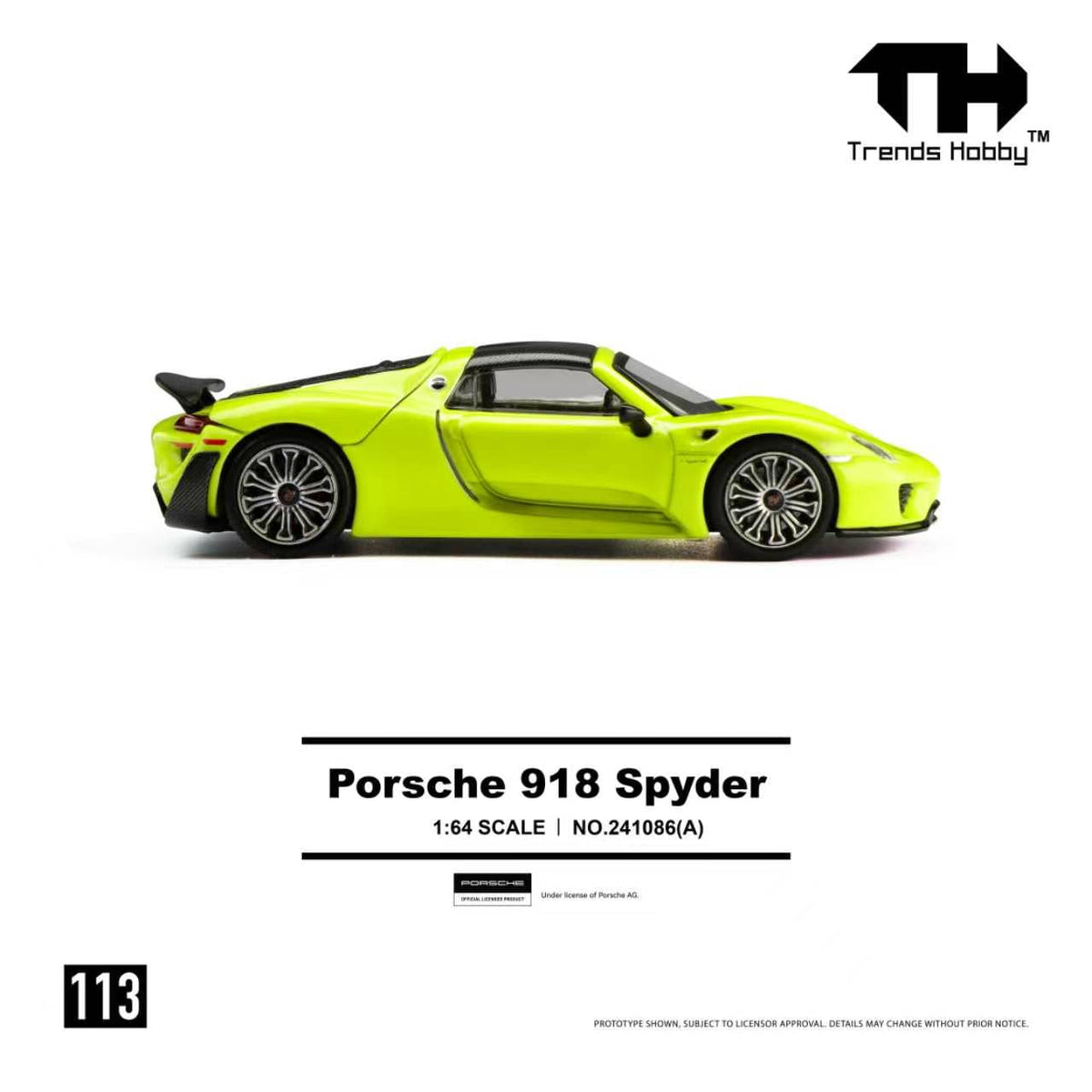 [Preorder] Trends Hobby 1:64 Porsche 918 Spyder (2 Colours) 241086(A)/241086(B)
