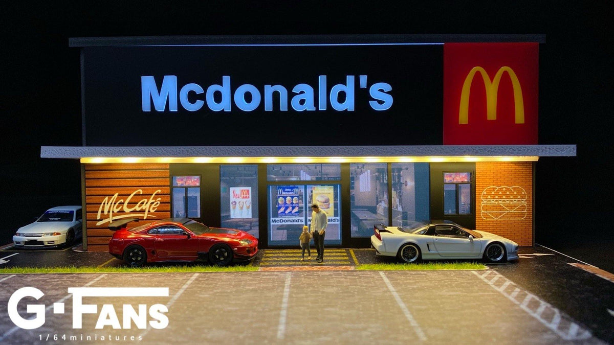 [Preorder] G.Fans 1:64 Diorama McDonald's Fast Food Building 710013