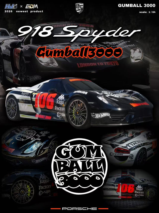[Preorder] Halo X EDM 1:64 918 Spyder GUMBALL 3000
