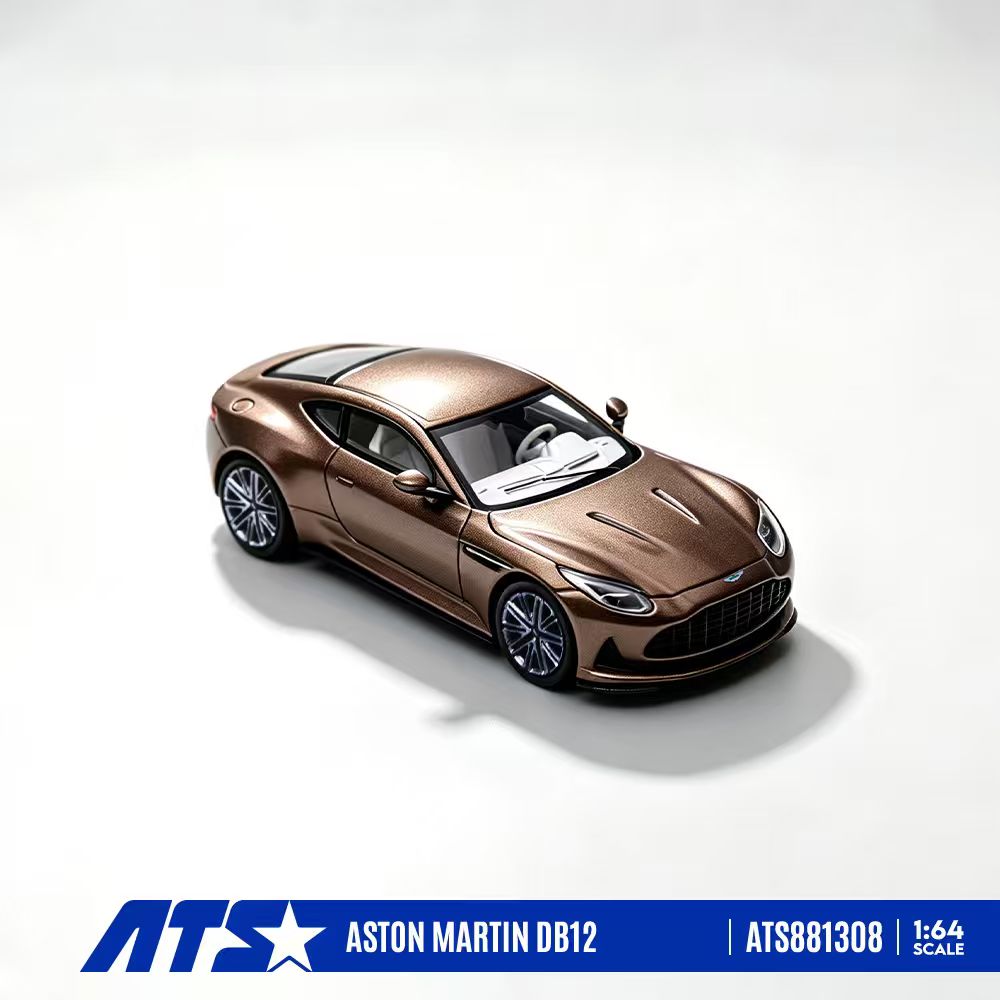[Preorder] ATS Model 1:64 Aston Martin DB12 Silver/Metallic Brown (2 Colours) ATS881306/ ATS881308