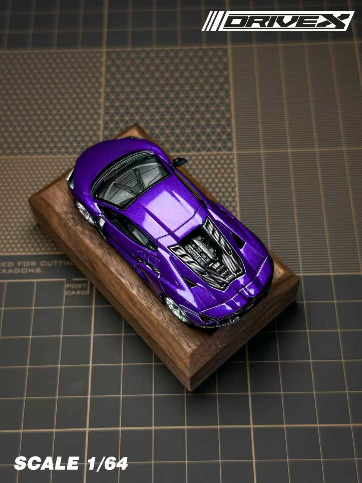 Drive X 1:64 Lamborghini Revuelto Hanging Card Board (7 Colours)