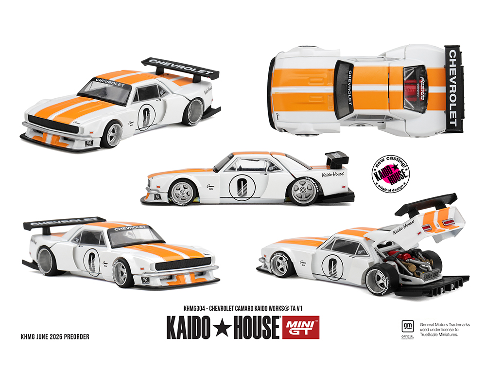 [Preorder] Kaido House x Mini GT 1:64 Chevrolet Camaro KAIDO WORKS TA V1 – Limited Edition KHMG304