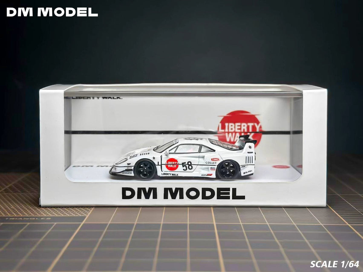 [Preorder] DM Model 1:64 LBWK Ferrari F40 White (2 Versions)