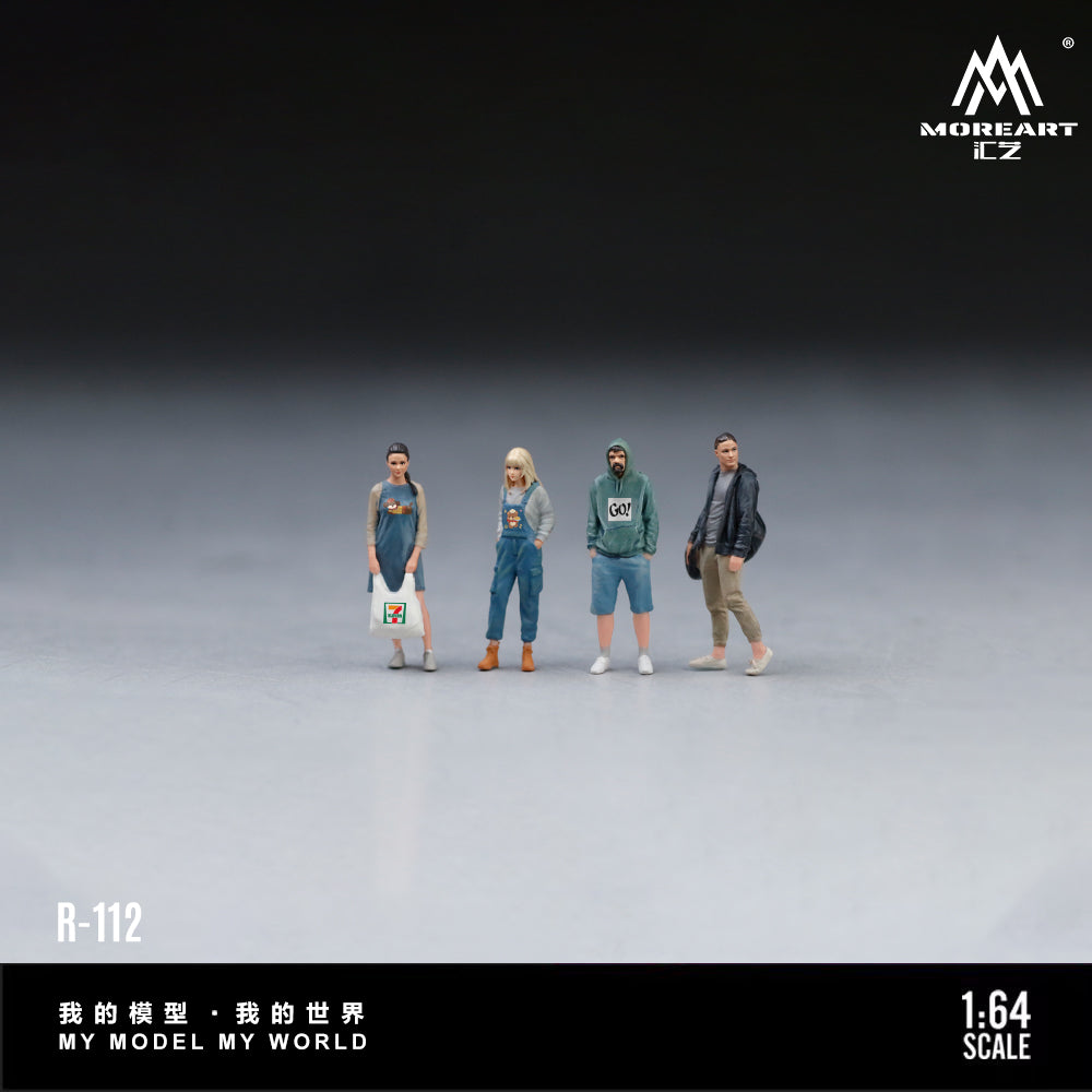 [Preorder] MoreArt 1:64 URBAN STREET-SHOOT 4-PERSON FIGURE SET MO223112