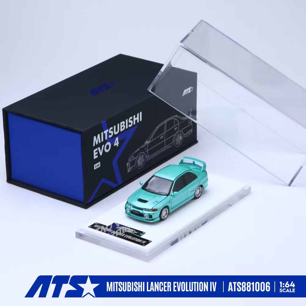 [Preorder] ATS Model 1:64 Mitsubishi Lancer Evolution IV (2 Colours) ATS881005/ATS881006