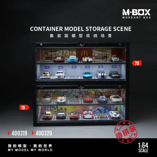 MBOX 1:64 CONTAINER MODEL STORAGE SCENE (2 Versions) MB400319/MB400320