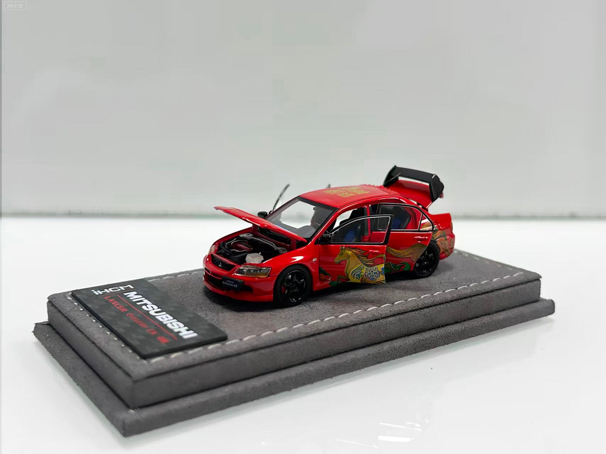 IHCM 1:64 MITSUBISHI LANCER EVOLUTION IX GSR Limited edition for the Year of the Horse