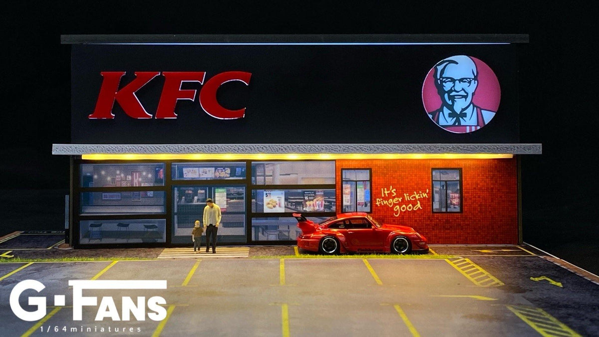 G.Fans 1:64 Diorama KFC Fast Food Building 710014