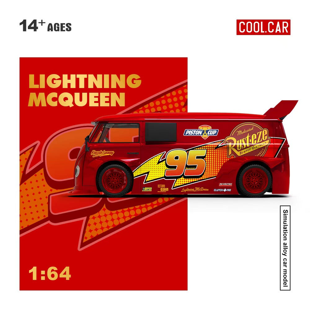 [Preorder] Cool Car 1:64 Volkswagen TI PICKUP Lighting Mcqueen Metallic red CC642951
